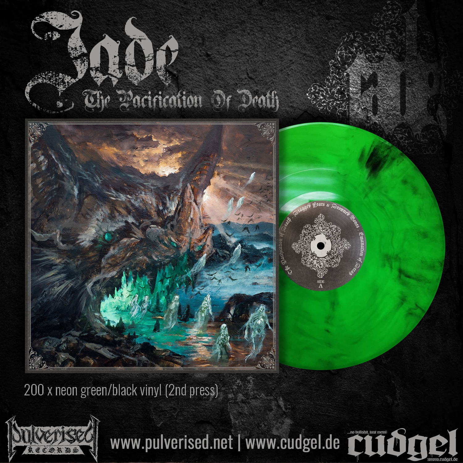 JADE the pacification of death LP green black marbled cudgel Der