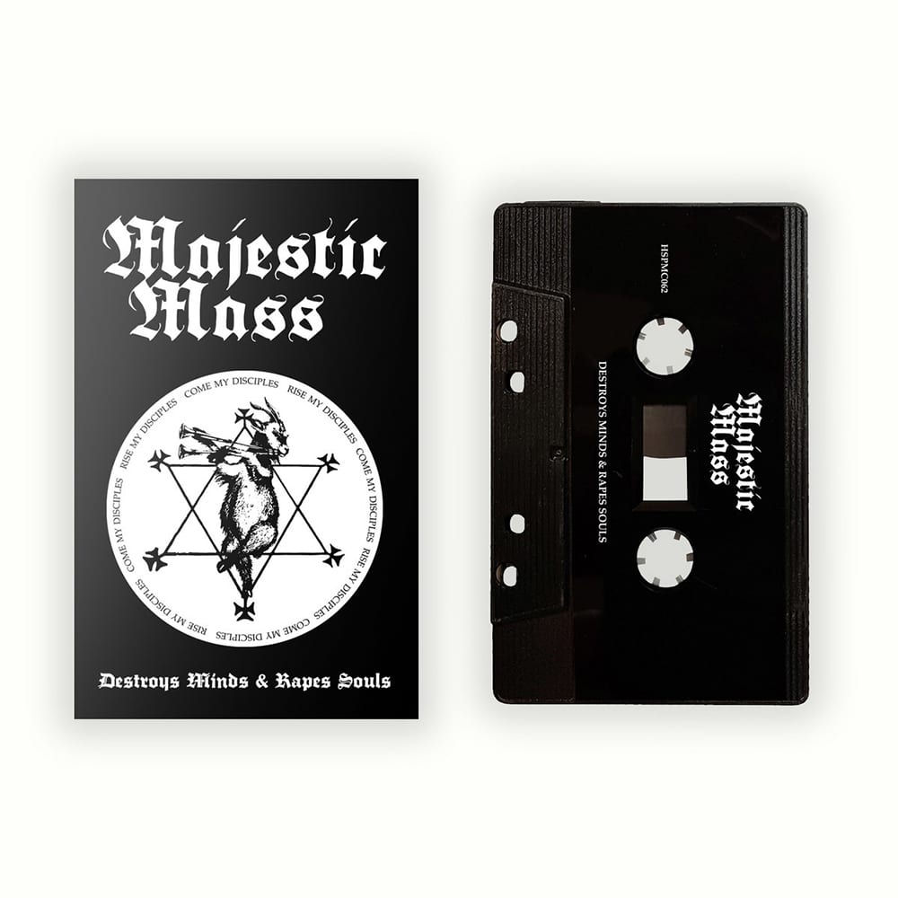 MAJESTIC MASS destroys minds & rapes souls TAPE+OCard cudgel Der
